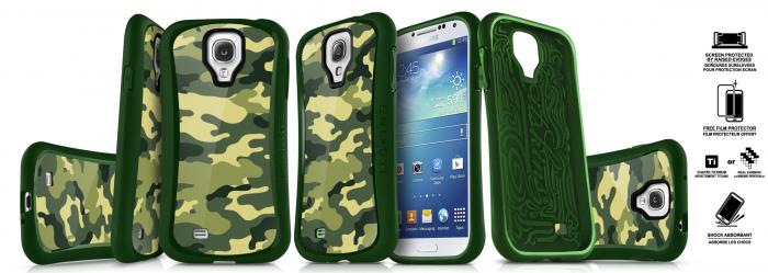 UTGATT5 - ITSkins Sesto elemento Skal till Samsung Galaxy S4 i9500 (Camouflage) + Skrmsky