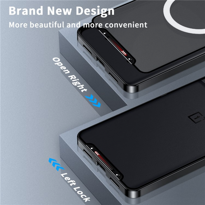 A-One Brand - OnePlus 11 5G Mobilskal Magsafe Metall - Svart