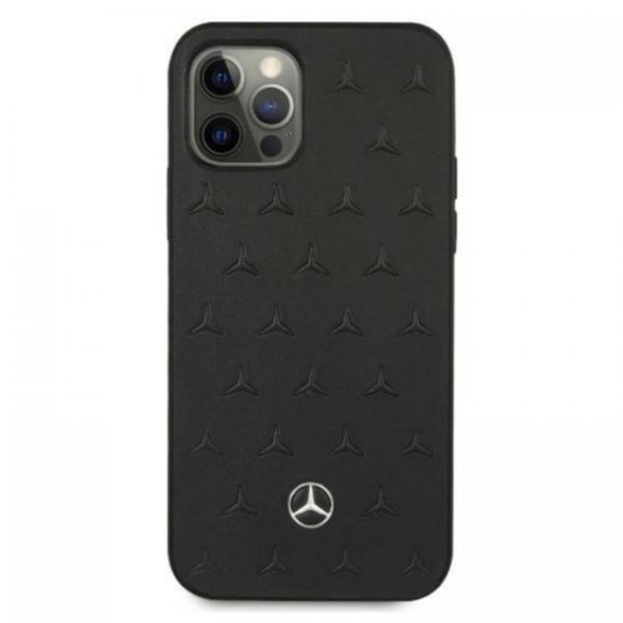 UTGATT5 - Mercedes iPhone 12/12 Pro Skal Lder - Svart