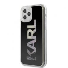 KARL LAGERFELD - Karl Lagerfeld iPhone 12 Pro Max Skal Karl Glitter - Svart