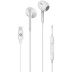 Celly - CELLY UP1300 Stereoheadset Drop In-Ear USB-C - Vit