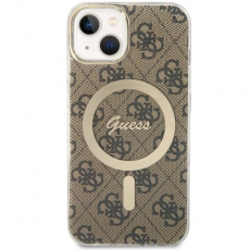 Guess - Guess iPhone 14 Mobilskal MagSafe 4G - Brun