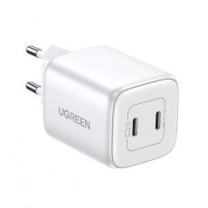 Ugreen - Ugreen GaN Väggladdare 2 x USB-C 45W PD - Vit