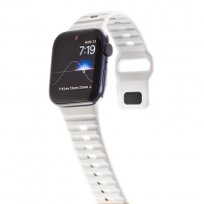 A-One Brand - Apple Watch (45mm) Series 9 Silikon Armband Sport - Vit