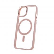 OEM - Satin Klar Fodral för iPhone 14 Plus - Rosa