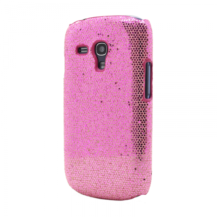 A-One Brand - Glitter Skal till Samsung Galaxy S3 mini i8190 (Rosa)