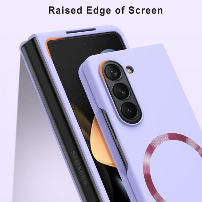 A-One Brand - Galaxy Z Fold 5 Mobilskal Magsafe Skin-touch PC Slim - Lila