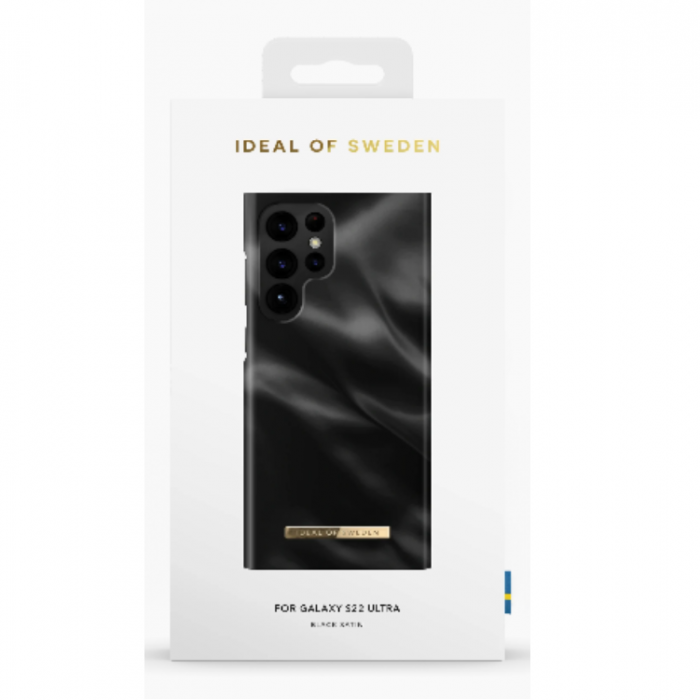 iDeal of Sweden - Ideal of Sweden Galaxy S22 Ultra Skal Fashion - Svart Satin