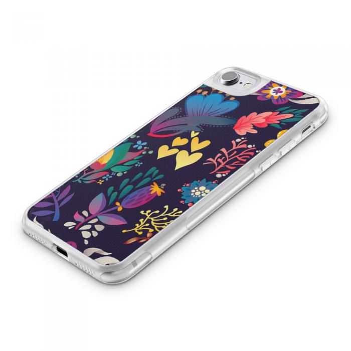 UTGATT5 - Fashion mobilskal till Apple iPhone 8 Plus - Retro blommor
