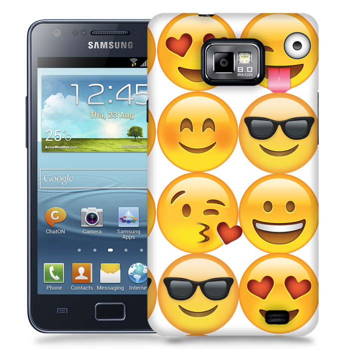 UTGATT5 - Skal till Samsung Galaxy S2 - Emoji - Smileys