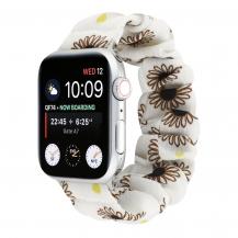 OEM&#8233;Armband Scrunchie Apple Watch 1/2/3/4/5/6/SE 38/40mm Svart Tusensköna&#8233;
