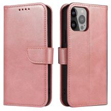 A-One Brand - iPhone 15 Plus Plånboksfodral Magnet Stativ - Rosa