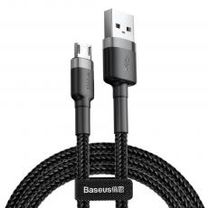 BASEUS - BASEUS Cafule Cable USB / micro USB QC3.0 2.4A 1M svart-grå