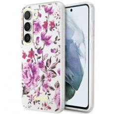 Guess - Guess Galaxy S23 Mobilskal Flower Collection - Vit