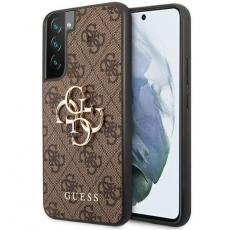 Guess - Guess Galaxy S23 Skal 4G Big Metal Logo - Brun