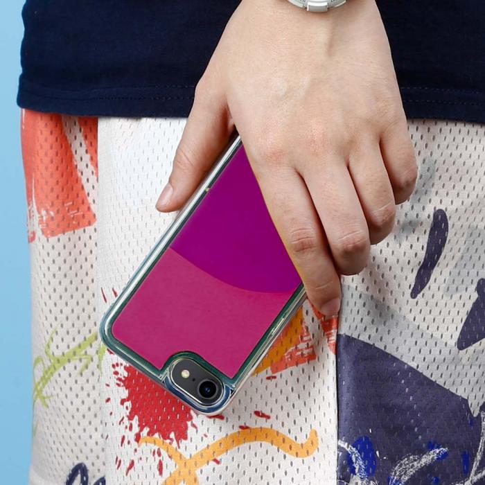 A-One Brand - Liquid Neon Sand skal till iPhone 6/7/8/SE 2020 - Violet