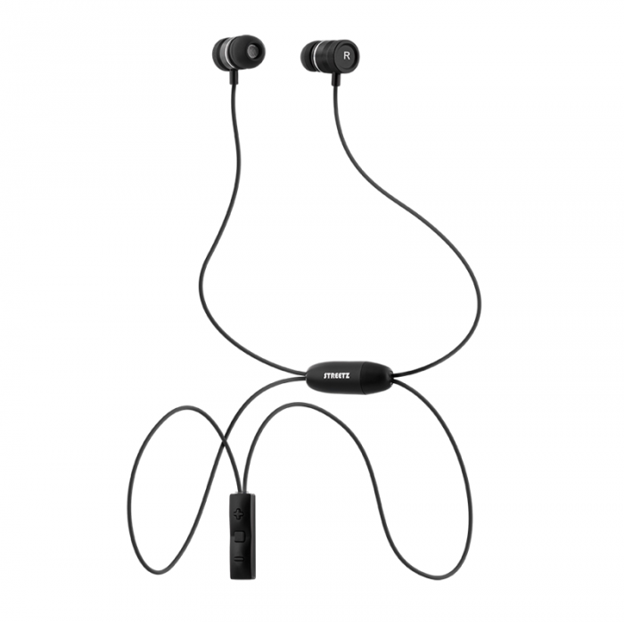 UTGATT5 - STREETZ Bluetooth in-ear headset, 2,5h speltid, svart