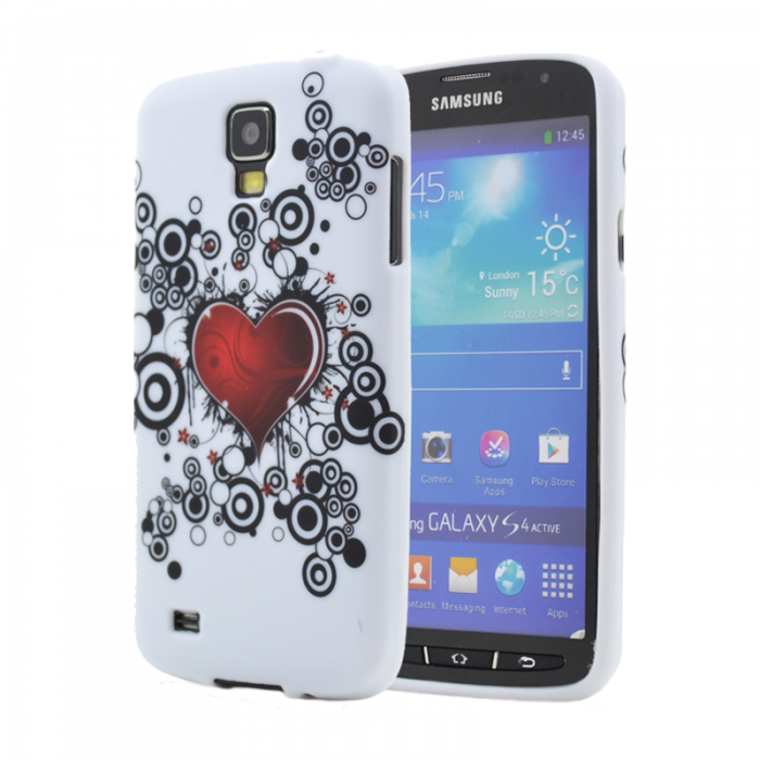 UTGATT5 - FlexiSkal till Samsung Galaxy S4 Active i9295 (Red Heart)
