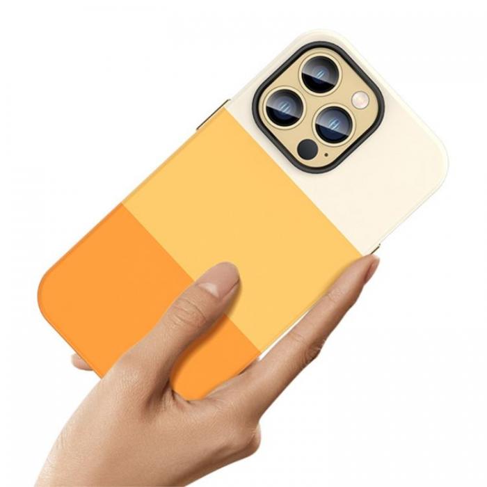 A-One Brand - iPhone 14 Pro Skal Color Splicing - Orange