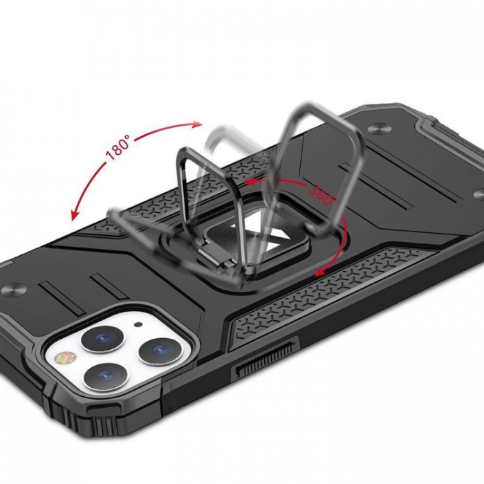 Wozinsky - Wozinsky iPhone 14 Pro Skal Ring Armor - Svart