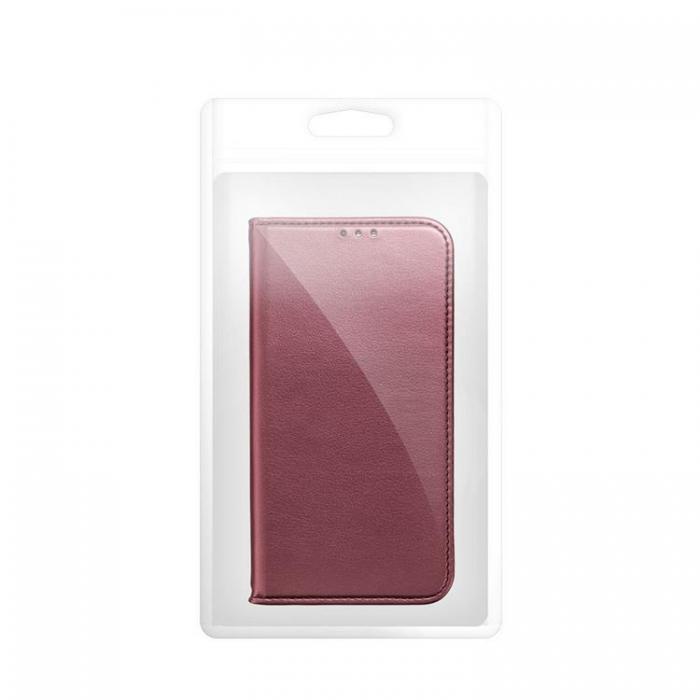 A-One Brand - Xiaomi Redmi Note 13 Pro 5G Plnboksfodral Smart Magento - Burgundy