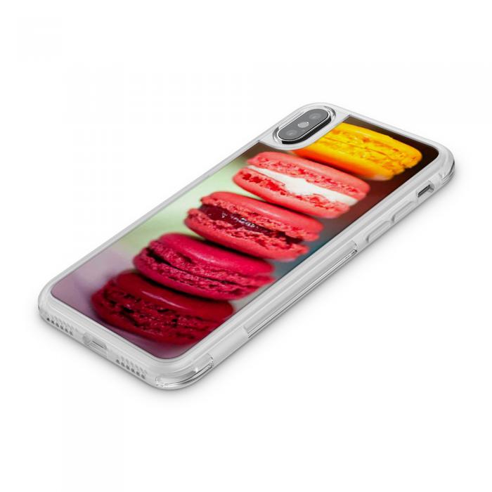 UTGATT5 - Fashion mobilskal till Apple iPhone X - Macarons - Rosa