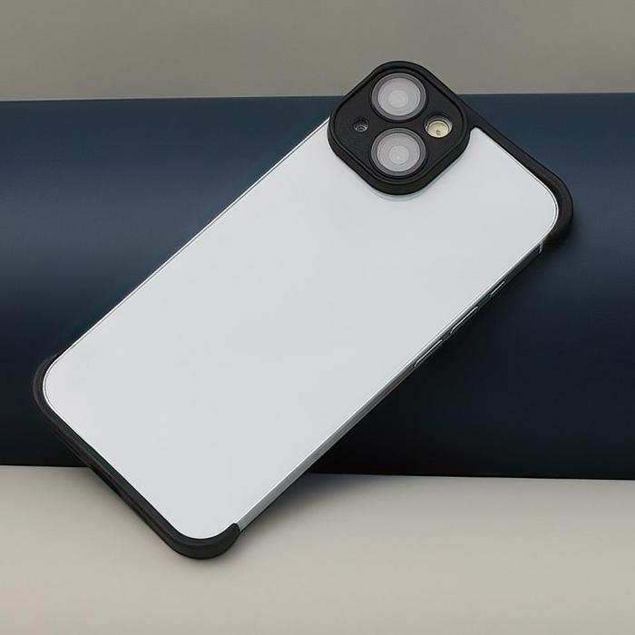 TelForceOne - iPhone 14 Mini TPU Sttdmpande Bumpers med Kameraskydd Svart
