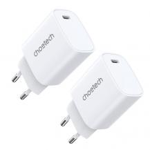 Choetech - Choetech PD Väggladdare USB-C 20W - Vit