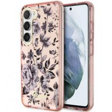 Guess - Guess Galaxy S23 Plus Mobilskal Flower Collection - Rosa