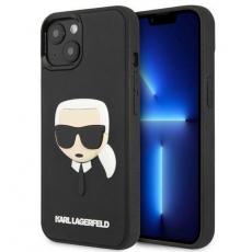 KARL LAGERFELD - Karl Lagerfeld iPhone 14 Plus Skal 3D Rubber Karl`s Head - Svart