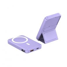- Magsafe Folding Magnetic Trådlös Powerbank 10000 mAh - Lila