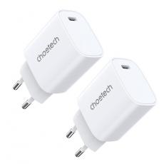 Choetech - Choetech PD Väggladdare USB-C 20W - Vit