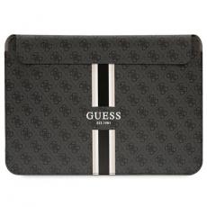 Guess - Guess Datafodral 16" Sleeve 4G Printed Stripes - Svart