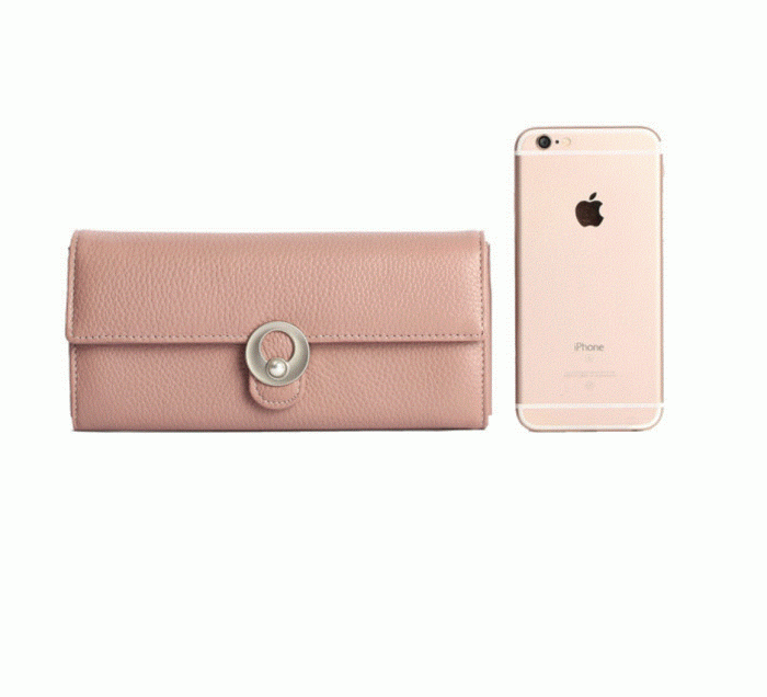 UTGATT4 - Mooltesaa Elegant Lady Clutch Handvska Wallet - Rosa