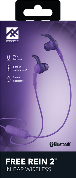 UTGATT4 - Ifrogz Free Rein 2 Wireless Earbud Purple