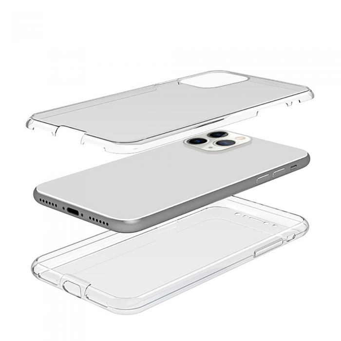 A-One Brand - 360 Heltckande Skal till iPhone 11 - Clear