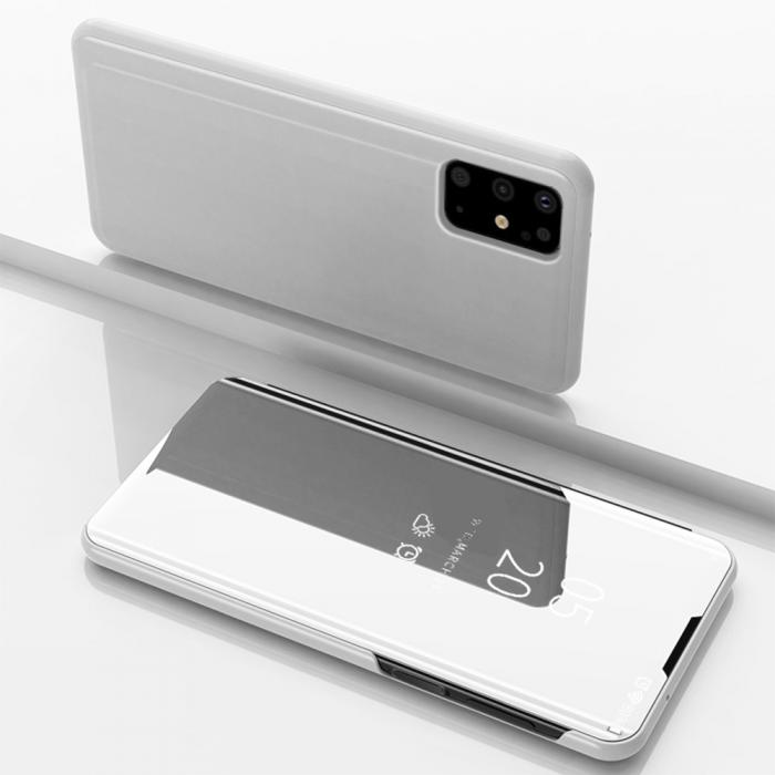 UTGATT1 - View Window Flip-Fodral till Samsung Galaxy S20 Plus - Silver