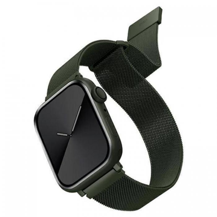 UNIQ - Uniq Apple Watch 4/5/6/7/SE (40/41mm) Armband Stainless Steel - Grn