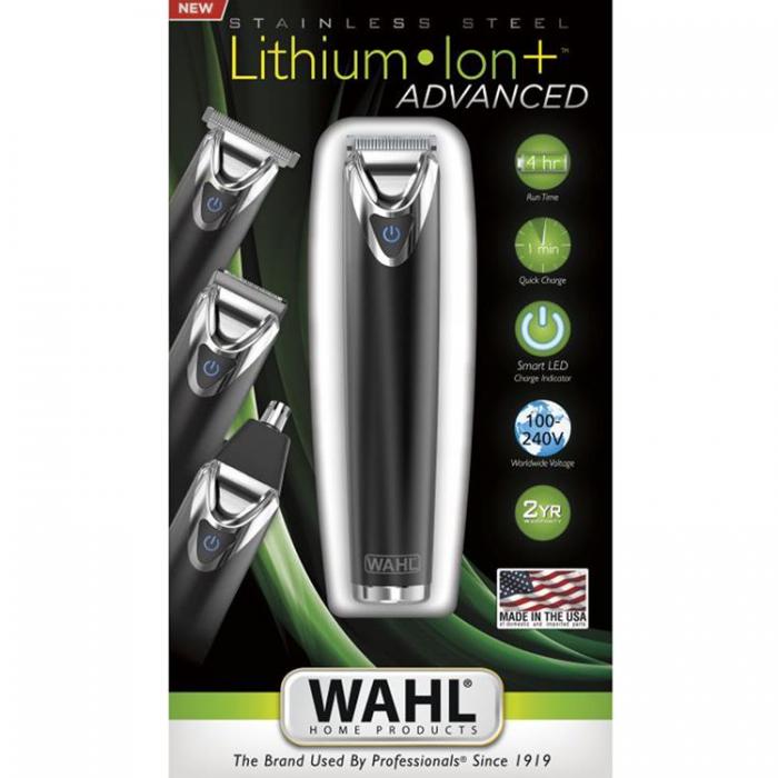 WAHL - WAHL Stainless Steel Li + Advanced Trimmer 9864-016