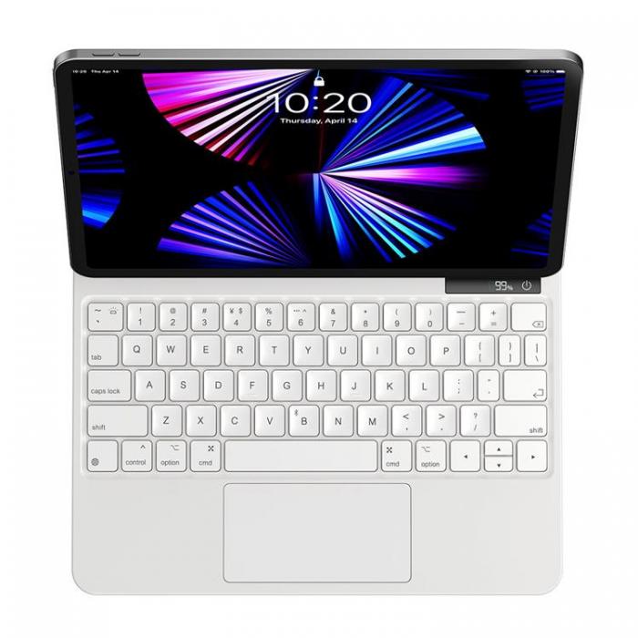 BASEUS - Baseus iPad 10 (2022) English Keyboard Skal Bluetooth - Vit