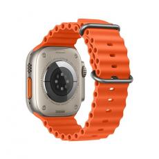 Forcell - Forcell Apple Watch (42/44/45/49mm) Armband F-Design - Orange
