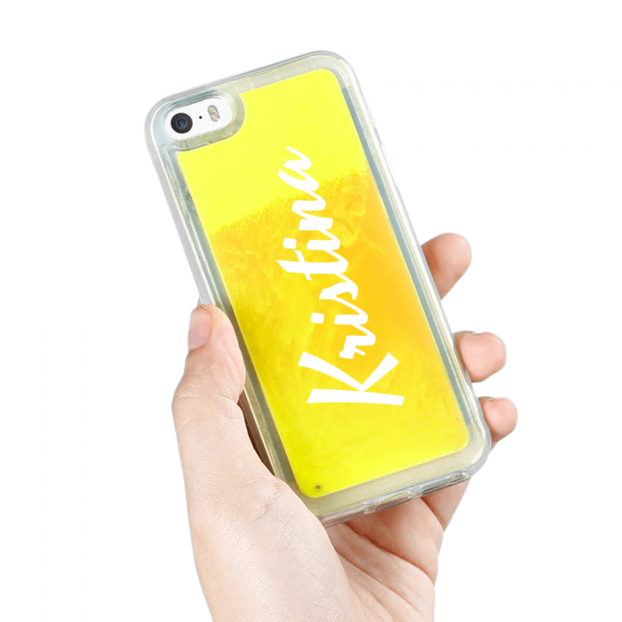 UTGATT5 - Designa Sjlv Neon Sand skal iPhone 5/5s/SE - Orange