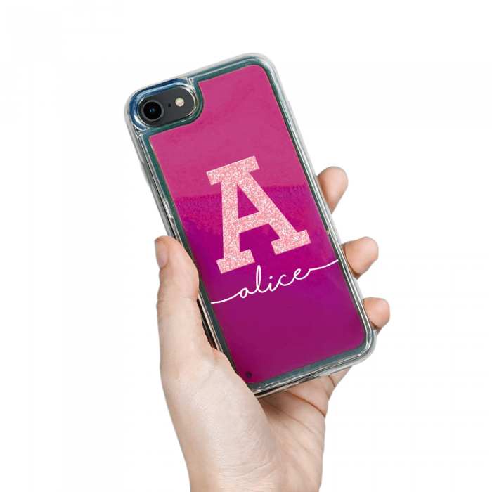 UTGATT5 - Designa Sjlv Neon Sand skal iPhone 6/7/8/SE 2020 - Violet