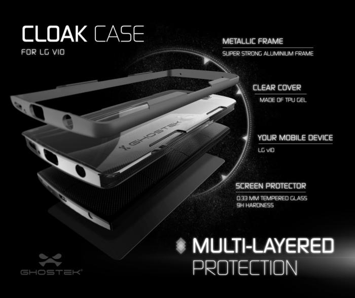 UTGATT5 - Ghostek Cloak Skal till LG V10 - Svart