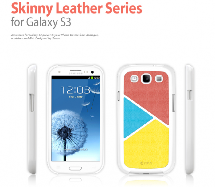 UTGATT4 - Zenus Skinny leather Skal till Samsung Galaxy S3 i9300 (Energetic Vivid)