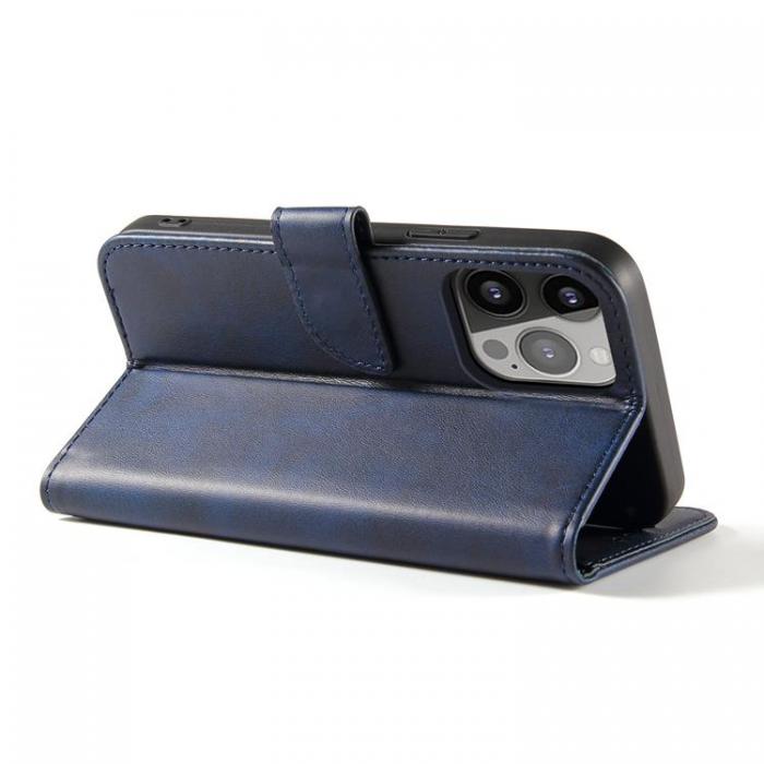 Ruhtel - Magnet Elegant Kickstand Fodral iPhone 13 - Bl