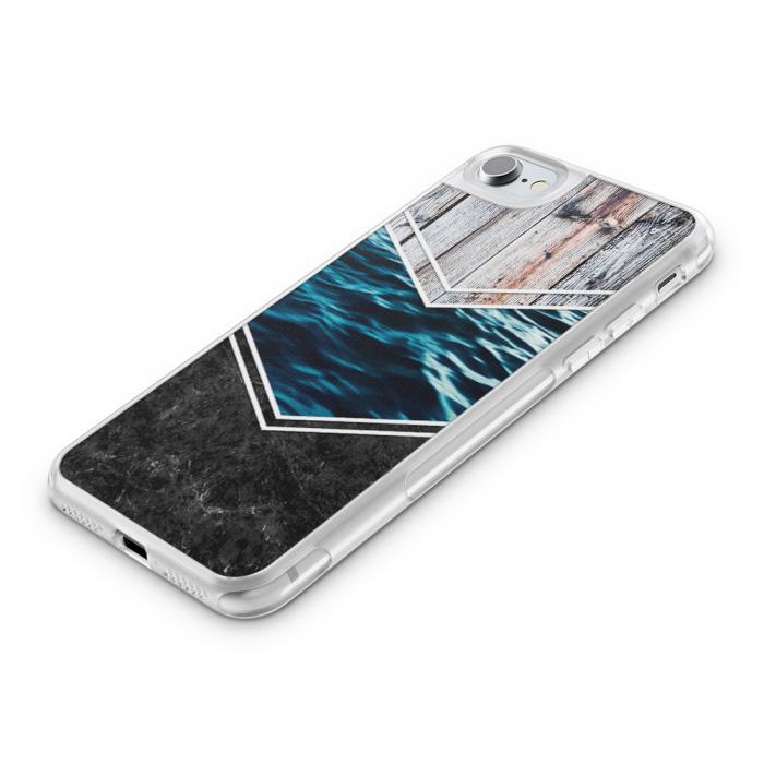 UTGATT5 - Fashion mobilskal till Apple iPhone 8 Plus - MarbleWood river