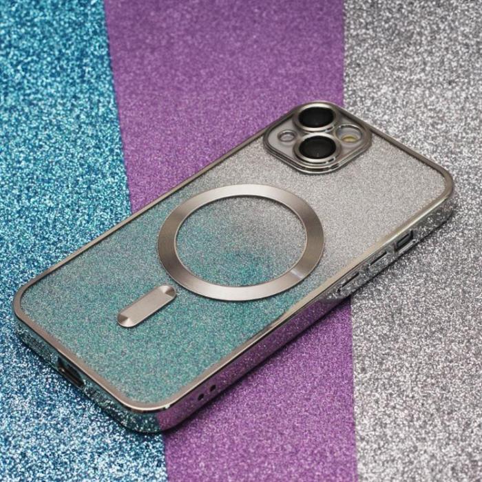 OEM - Glitter Chrome Skal fr iPhone 13 Pro Silvergradient