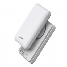 Dux Ducis - Dux Ducis Magsafe Magnetic Trådlös Powerbank 5000 mAh - Vit