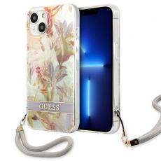 Guess - Guess iPhone 13 Mini Skal Flower Strap - Lila